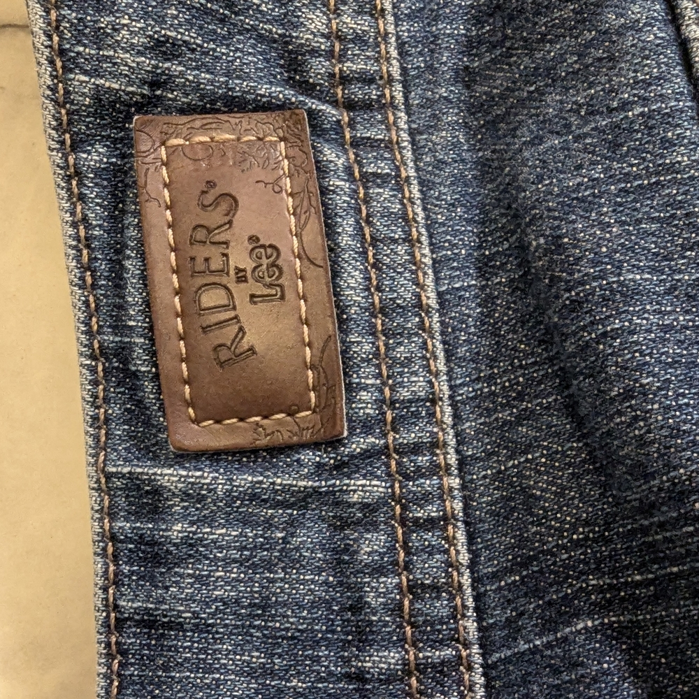 Lee Riders Blue Denim Jeans Women's 16W - Picture 3 of 5